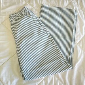 Hollister Poplin Wide Leg Striped Pants